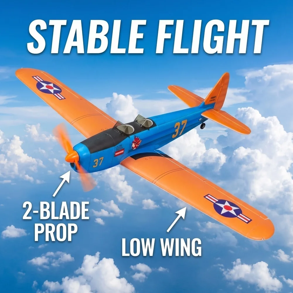 Kit de Estructura de Avión de Entrenamiento RC de Espuma EPP PT-19 de 35" | Micro DIY de Ala Fija para Principiantes y Vuelo en Parque