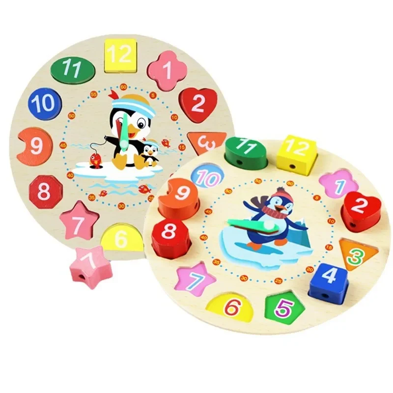 Montessori Holzspielzeug für Babys 1 2 3 Jahre Junge Mädchen Geschenk Baby Entwicklungsspiele Holzpuzzle für Kinder Lernspielzeug