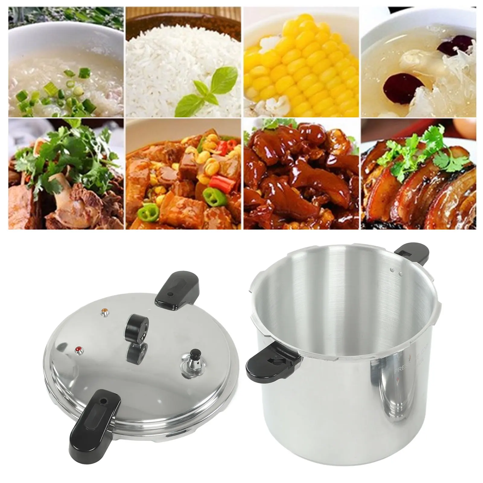 

Скороварка из алюминиевого сплава, скороварка 23 л с манометром, многофункциональный консерв для домашнего ресторана, отеля, столовой