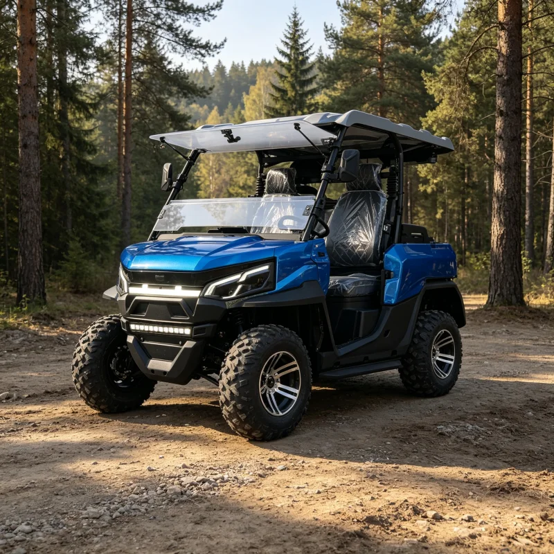 Outdoor All-Terrain Electric UTV / Off-Road Vehicle – Suitable for Sightseeing, Patrols, and Use in Scenic Areas, Forests.