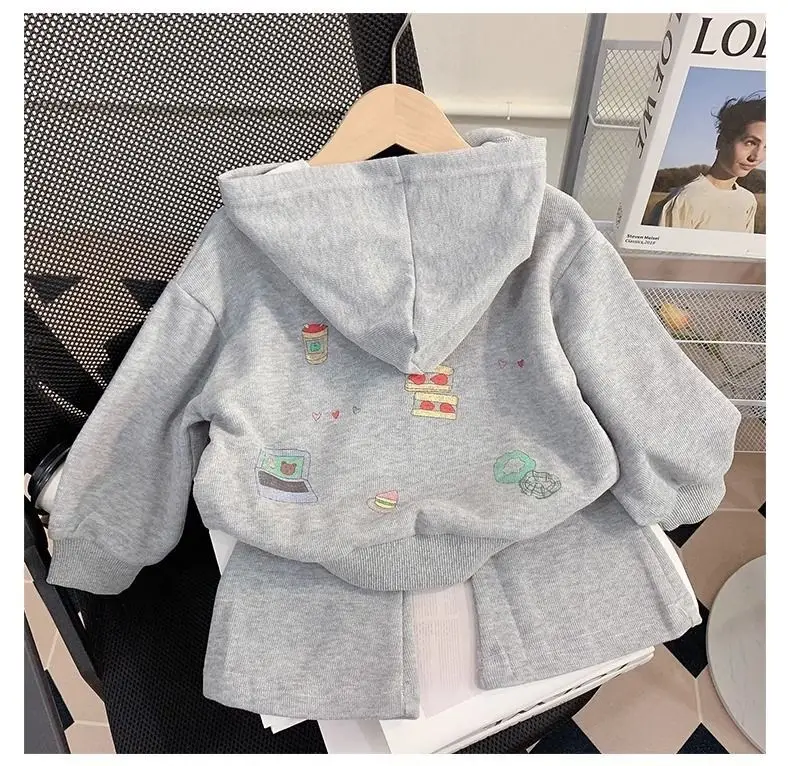 

Детские комплекты с длинными рукавами для девочек 1-8 лет: милые осенне-весенние кардиганы и расклешенные брюки, 2 предмета