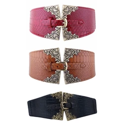 Elastic Belt Corset Wide Shaping Girdle Vintage Dress Decorative Belt Stretchy