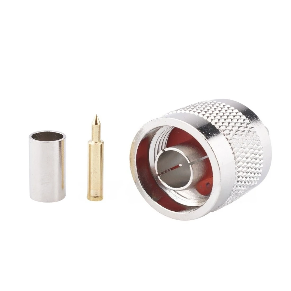 10PCS Coaxial RF connector N-JC-3 male connector N-50-3 connected to RG58 RG142 LMR195 copper wire
