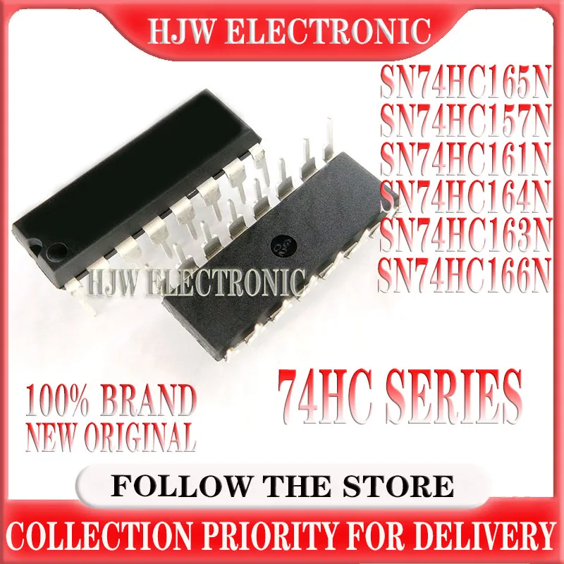 

10pcs Sn74hc165n Dip 74hc165n Dip-16 74hc165 Sn74hc157n 74hc157n Sn74hc161n 74hc161n 74hc164n 74hc164n Sn74hc163n Sn74hc166n