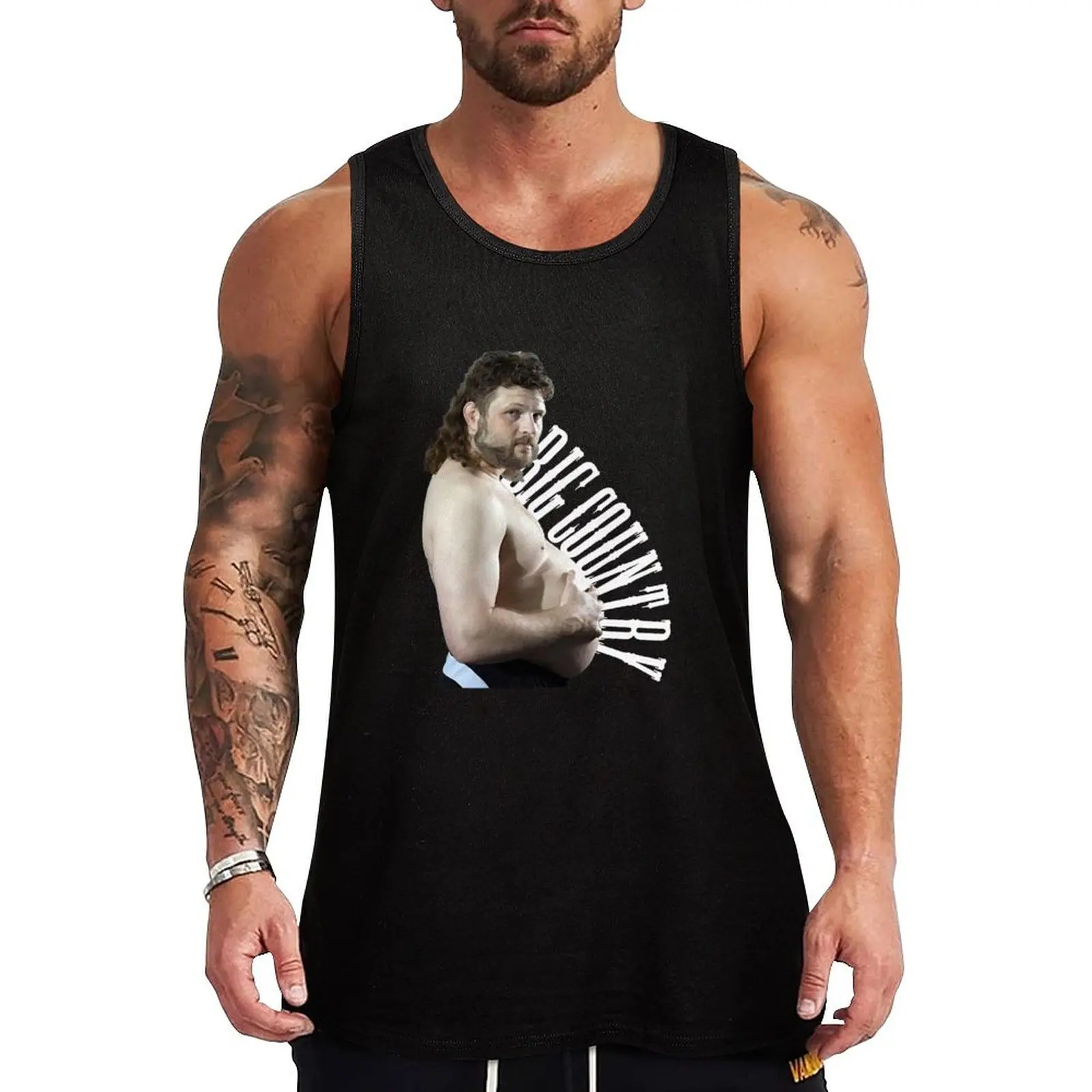 

Roy Nelson Big Country Vintage T Classic Retro Graphic Tee Tank Top Man sleeveless shirt men clothes
