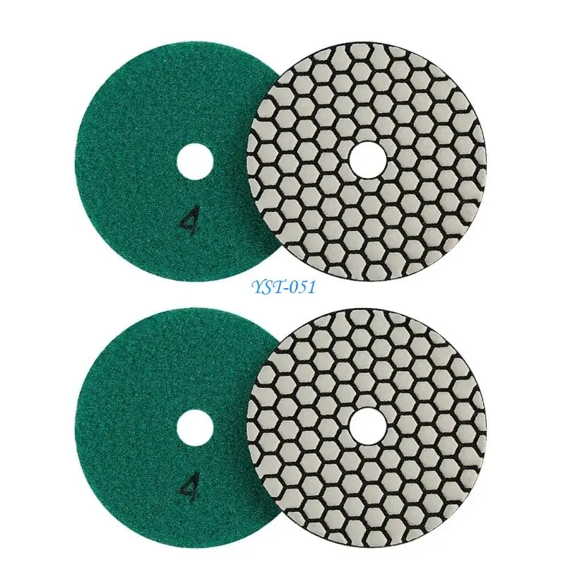 

E15A 4Pieces 3.93in Resin Carbon Polishing Pad Suitable For Various Stone Type 50/150/300/500/1000grit/2000grit/3000grit