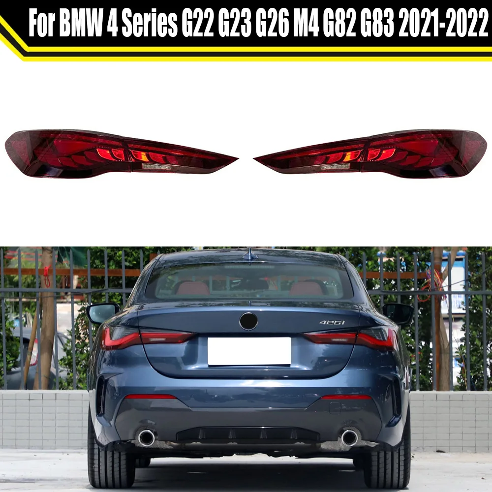 

OLED GTS Tail Lights With Sequential Turn Signal Replacement For BMW 4 Series G22 G23 G26 M4 G82 G83 2021 2022