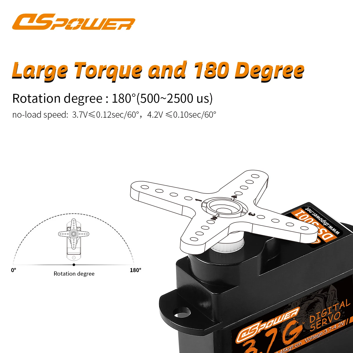 DSPOWER 2g 3.7g 4.3g 5g 6g 8g 9g Micro Plastic/Metal Gear Digital Servo JR/JST Motor for RC Mini Car Fixed-wing Plane Robot Part