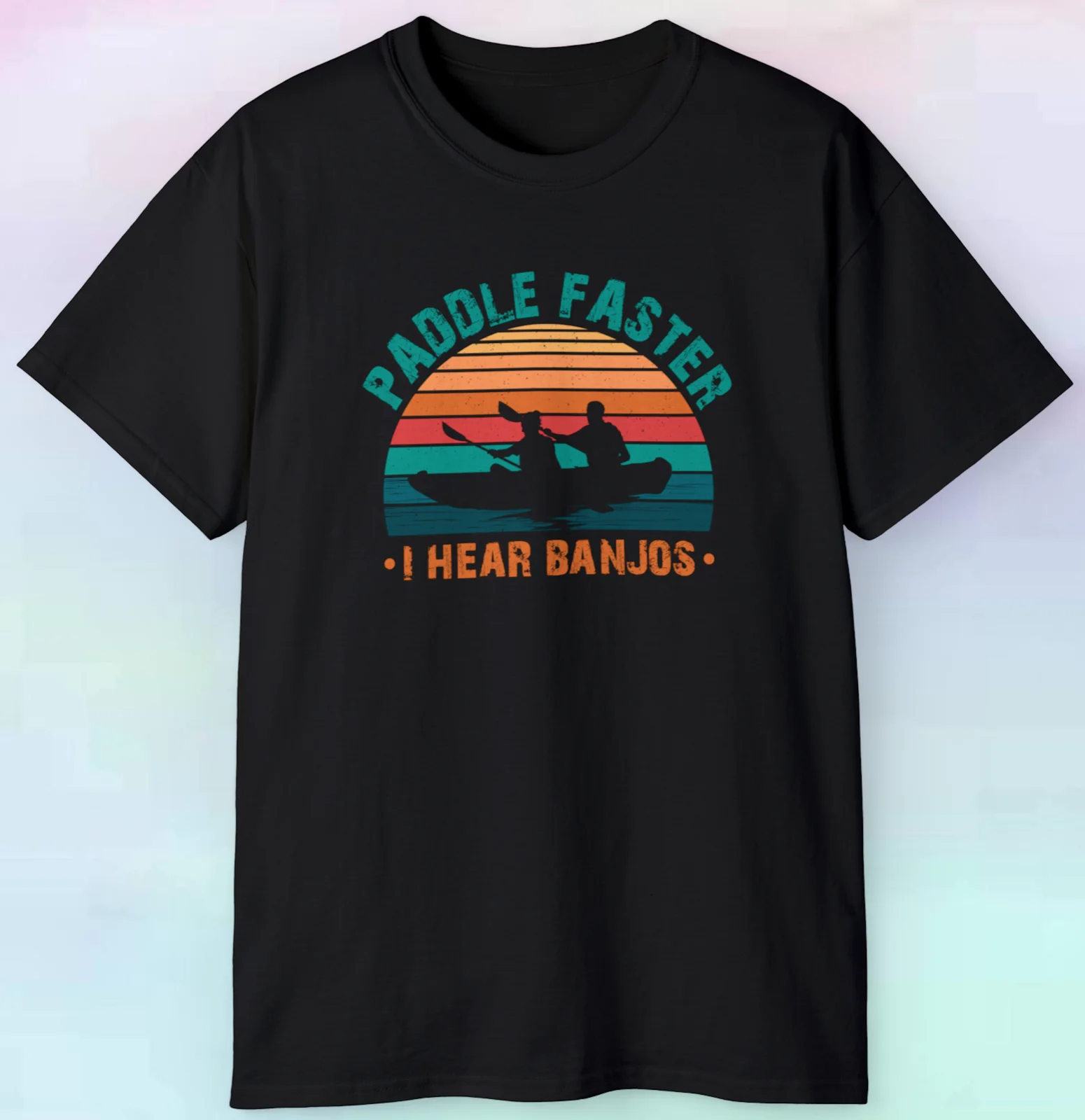 Paddle Faster I Hear Banjos T Shirt Funny Hillbilly Graphic Novelty S-5XL Tee
