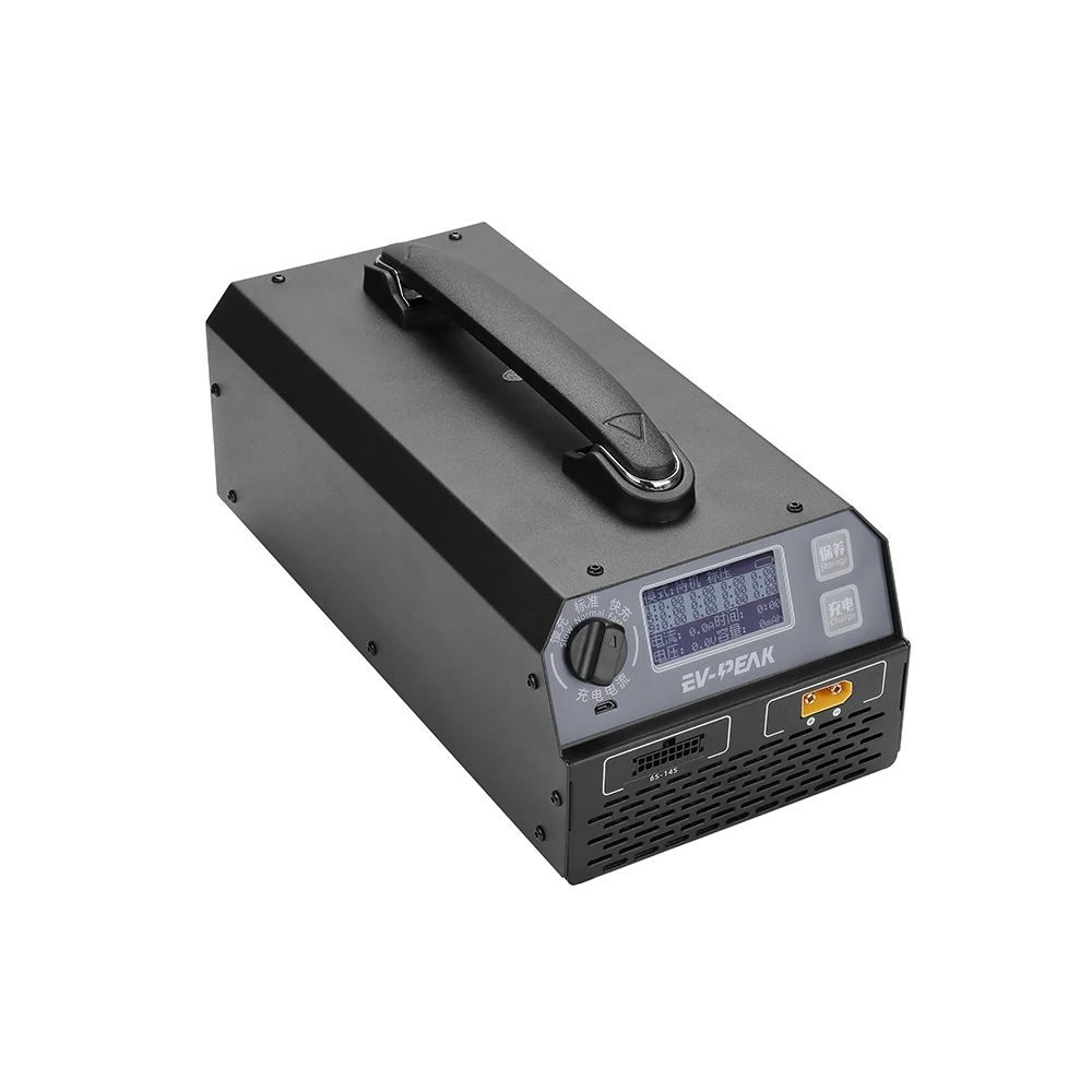 EV-PEAK U1 + cargador rápido inteligente de doble canal 1200W/25A LiPo LiHV cargador de batería inteligente 6-14S cargador de equilibrio