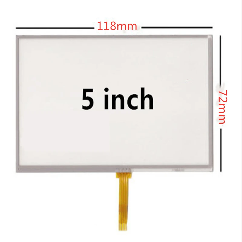 QVK 4.3/5/7 Inch Universal Resistance Digitizer Touch Screen Panel Glass For  MP3 Replacement Parts 103*64/118*72mm