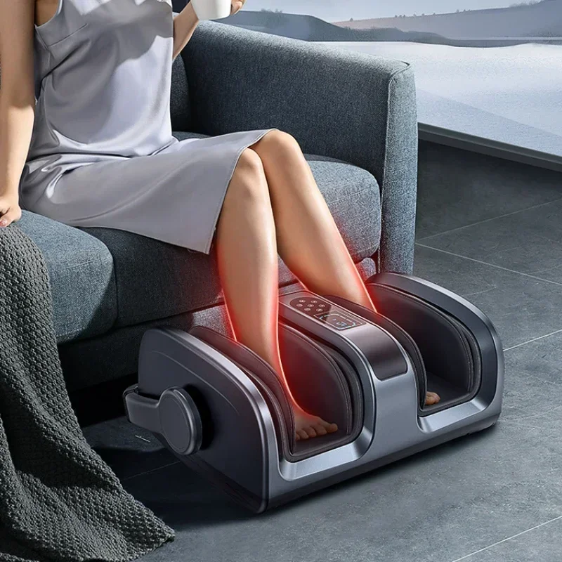 Wireless Remote Controlled Leg Massagers LCD Touch Screen Automatic Foot Kneading Instrument for Muscle Relief