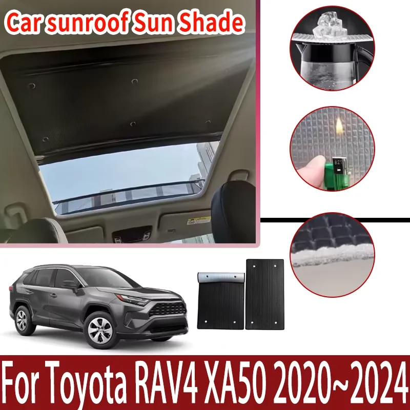 

Автомобильные солнцезащитные шторки для люка Toyota RAV4 XA50 2020-2024 (2022, 2023) — теплоизоляция, защита от УФ-излучения, аксессуары