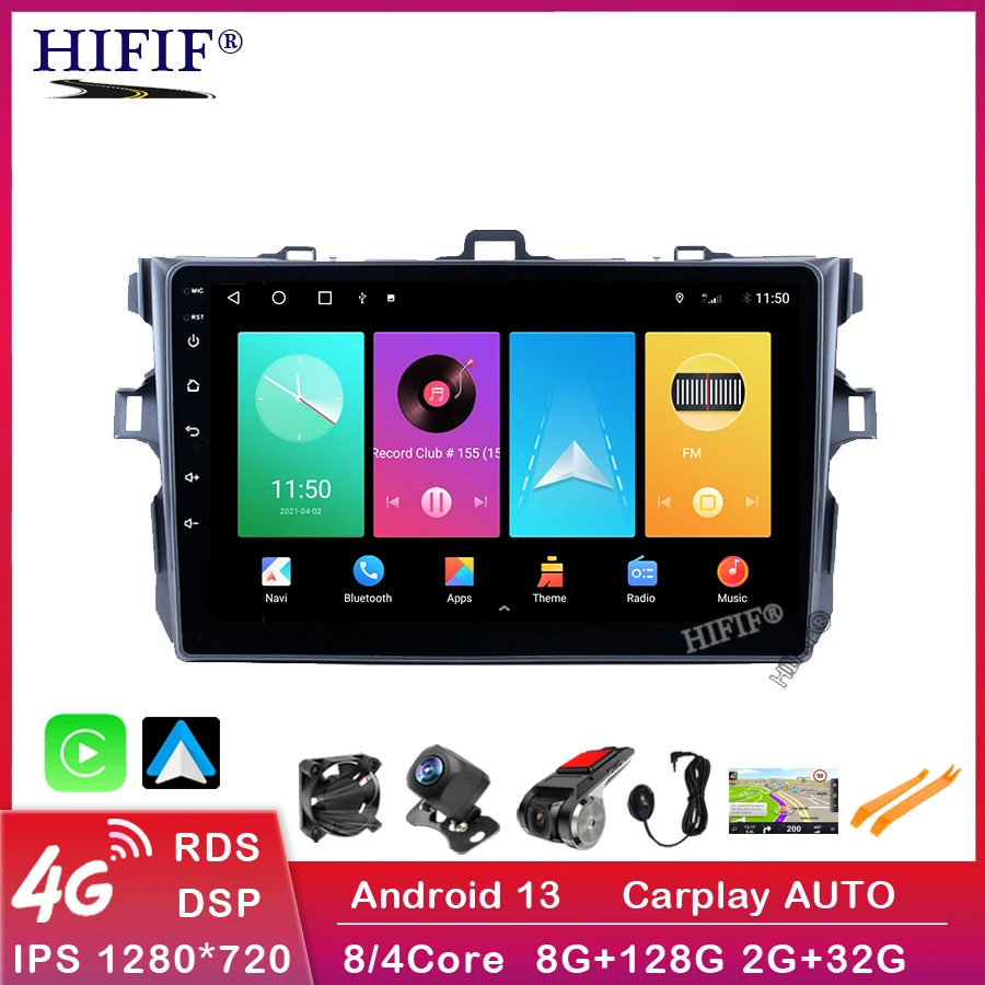 

Car Radio Android 13 Multimedia Player For Toyota Corolla E140/150 2006 2007-2009 2010 2011 2012 2013 WIFI GPS Navigation