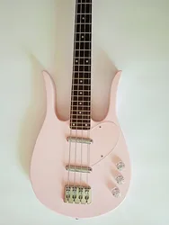 Electric Guitar dan-electro Bass longhorn Light pink