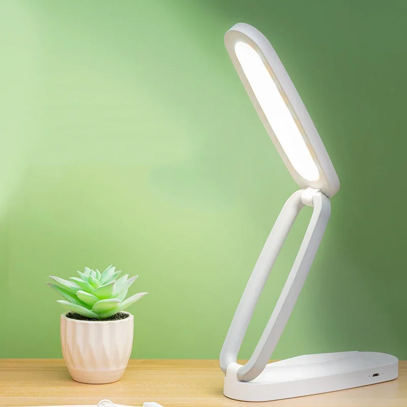 

New Arrival USB Dimmable Eye Protection Reading Table Lamps Foldable Rechargable Desk Lamp Portable LED Lights for Home Office