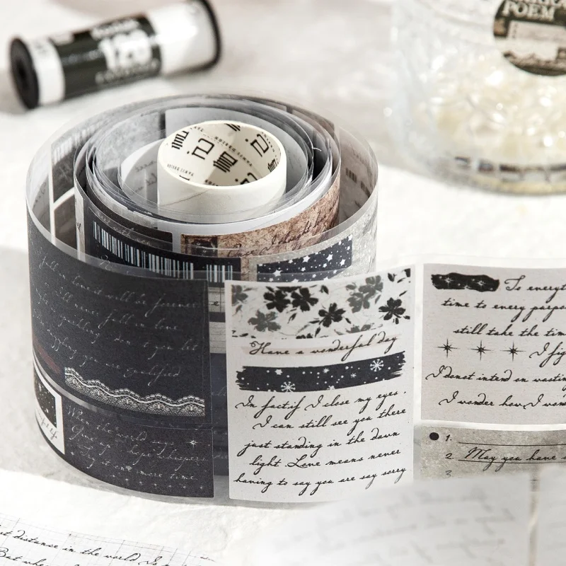 1pcs DIY Decoration Adhesive Tapes Japanese Narrator's Poem for Young Girls Washi Tapes Masking Tapes stickers stationery