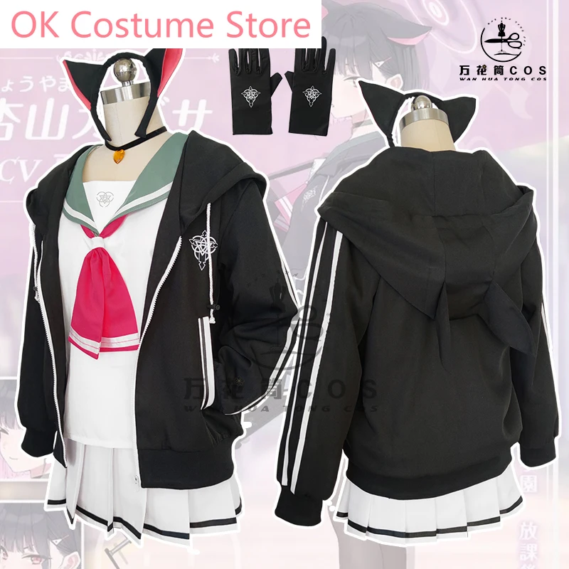 Anime! Game Blue Archive Kazusa Sailor Suit Lovely Uniform Cosplay Costume Halloween Party Role Play Outfit Women