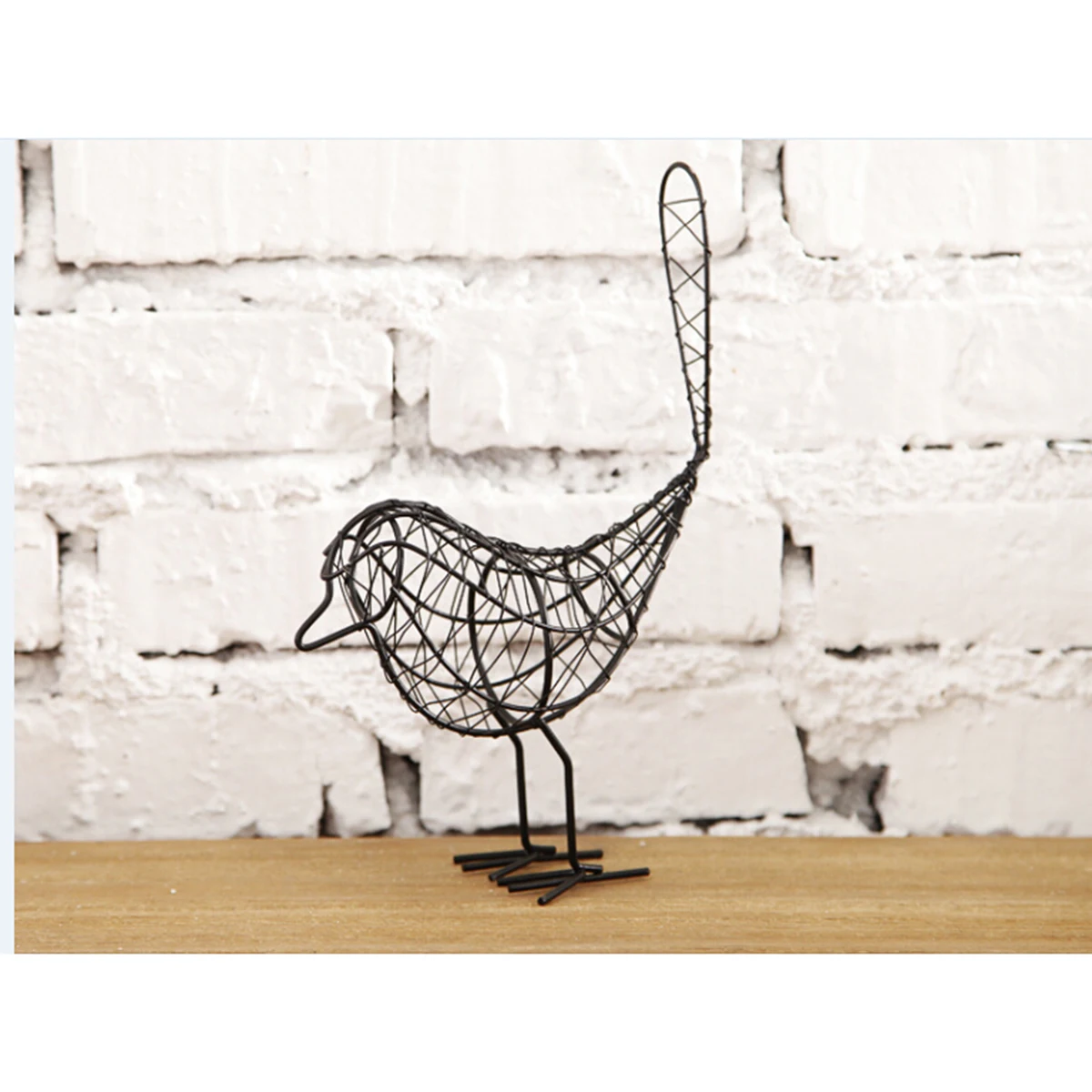 

Bird Decorative Ornaments Office Decorations for Desk Home Decorate Garden Black
