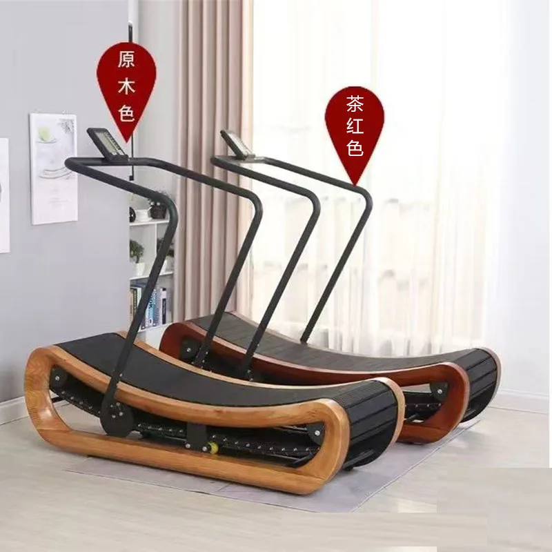 

Wooden unpowered treadmill Unplugged silent unassisted gym Commercial fitness equipment