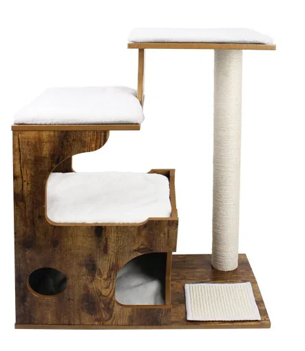 

кошачий деревянный дом