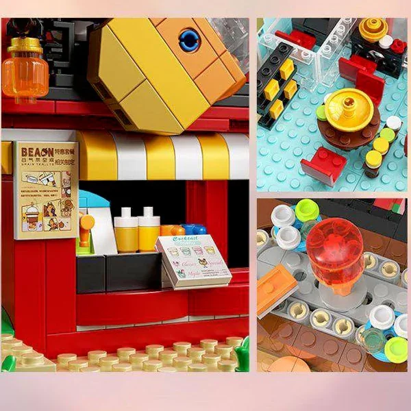 4653PCS Creative Expert Chinatown Bangkok Building Blocks Set City Street View Architecture Model Bricks Toys Xmas Gifts For Kid