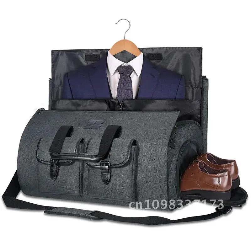 Oxford Large Capacity Luggage Travel Shoulder Bag Men Folding Designer Bags Business Hanging Convertible Handbags Carrying Totes