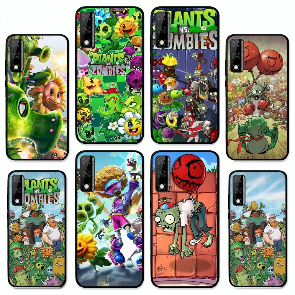 P-Plants Vs Z-Zombies Phone Case For Huawei Y9 6 7 5 Prime Enjoy 7s 7 8 plus 7a 9e 9plus 8E Lite Psmart Shell