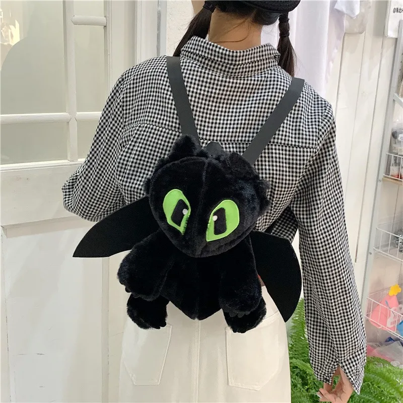Mochila de Peluche de Dibujos Animados de Chimuelo, Mochila de Moda Personalizada, Regalo Kawaii para Niños