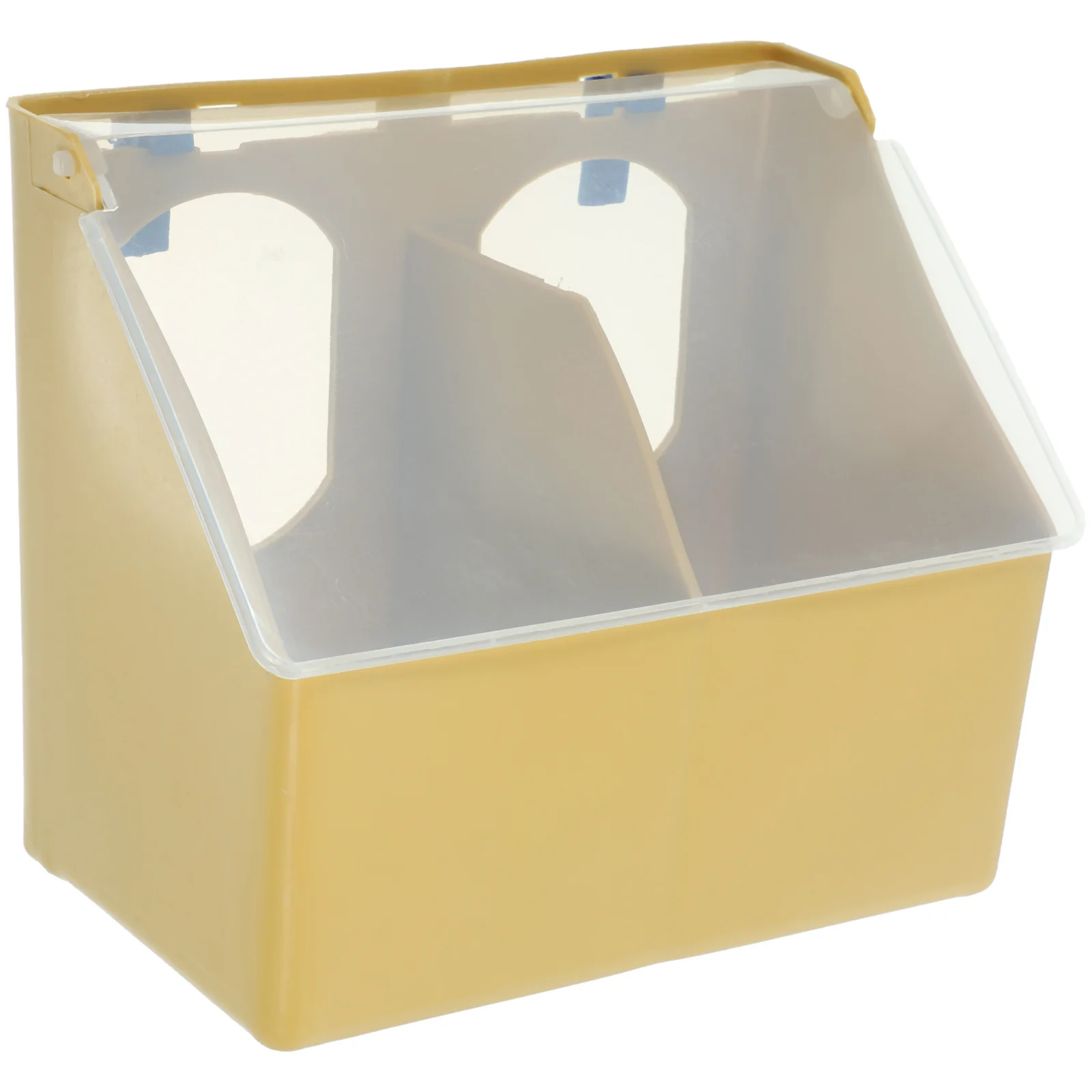 صندوق تغذية الحمام كوب تغذية الطيور البلاستيكي لأرضية القفص متعدد الوظائف تغذية السمان مستلزمات الطيور المنزلية ملحقات الحيوانات الأليفة