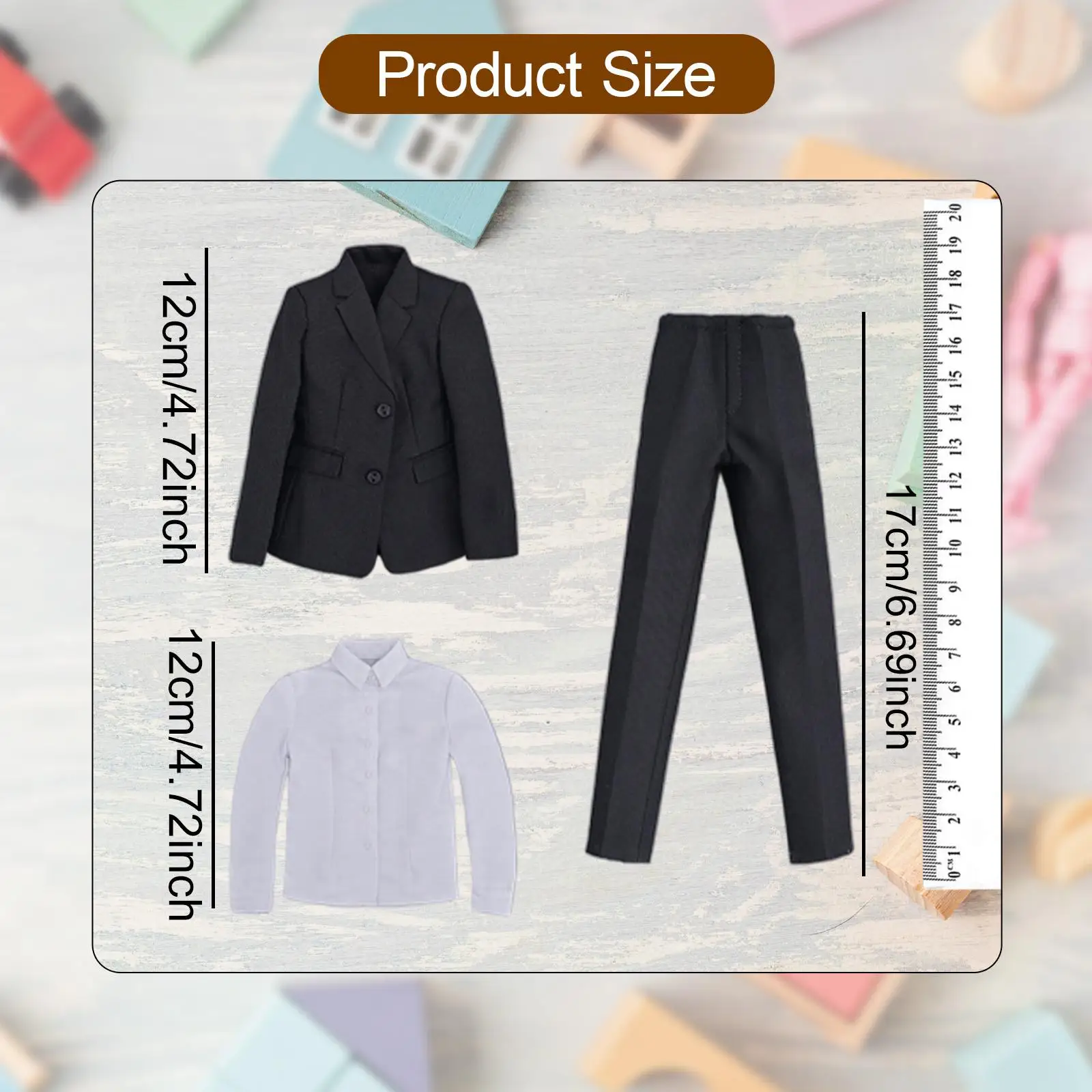 Abito completo per bambole con corpo per vestiti femminili in scala 1/6 per action figure da 12 pollici