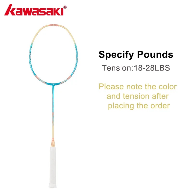 Kawatshel磁器q5女性用バドミントンラケットスーパースリムシャフト5u