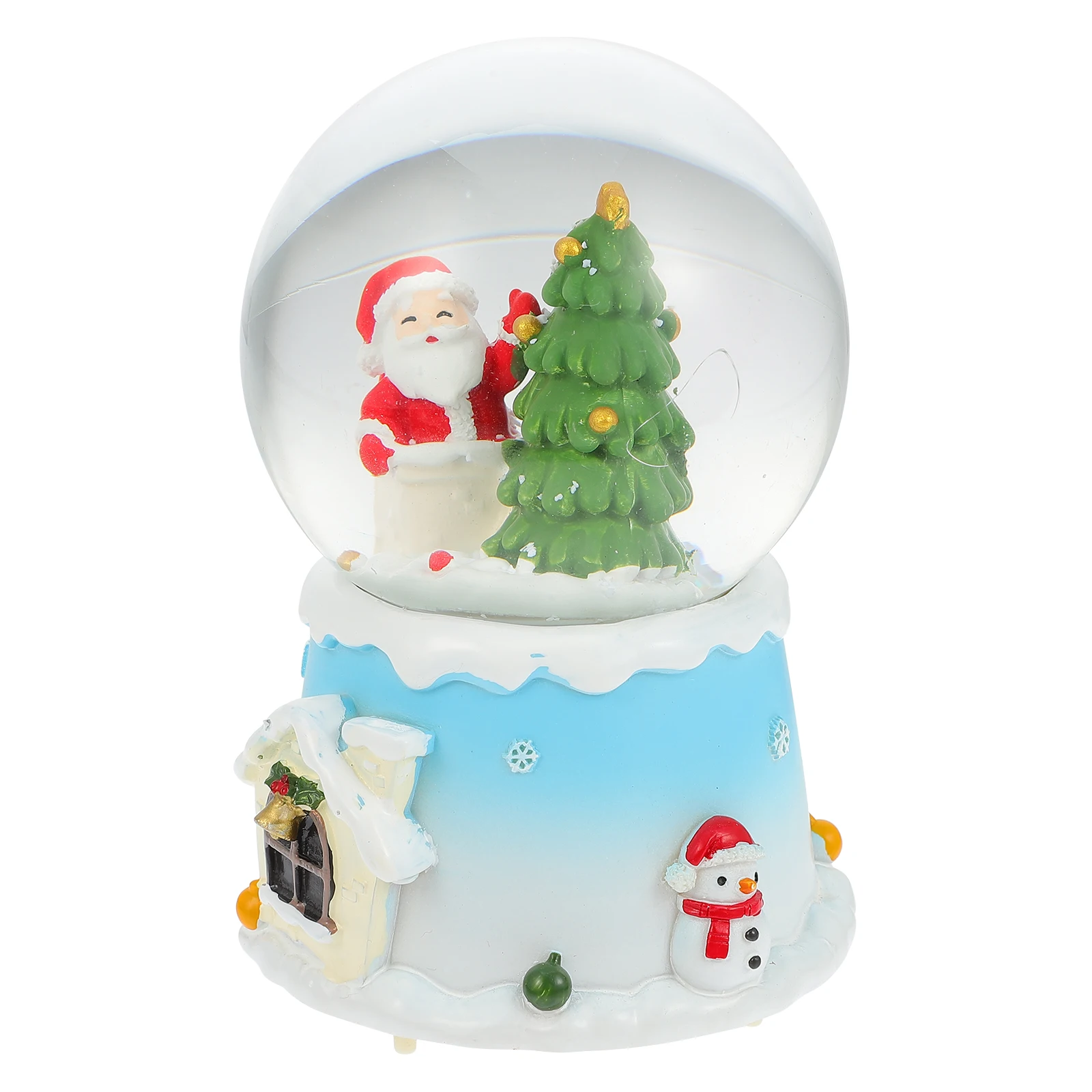 

Music Box Xmas Snow Globe Ornament Gift Crystal Ball Globes Luminous Holiday Decor Desktop Adornment Perfect Decoration Home Bar