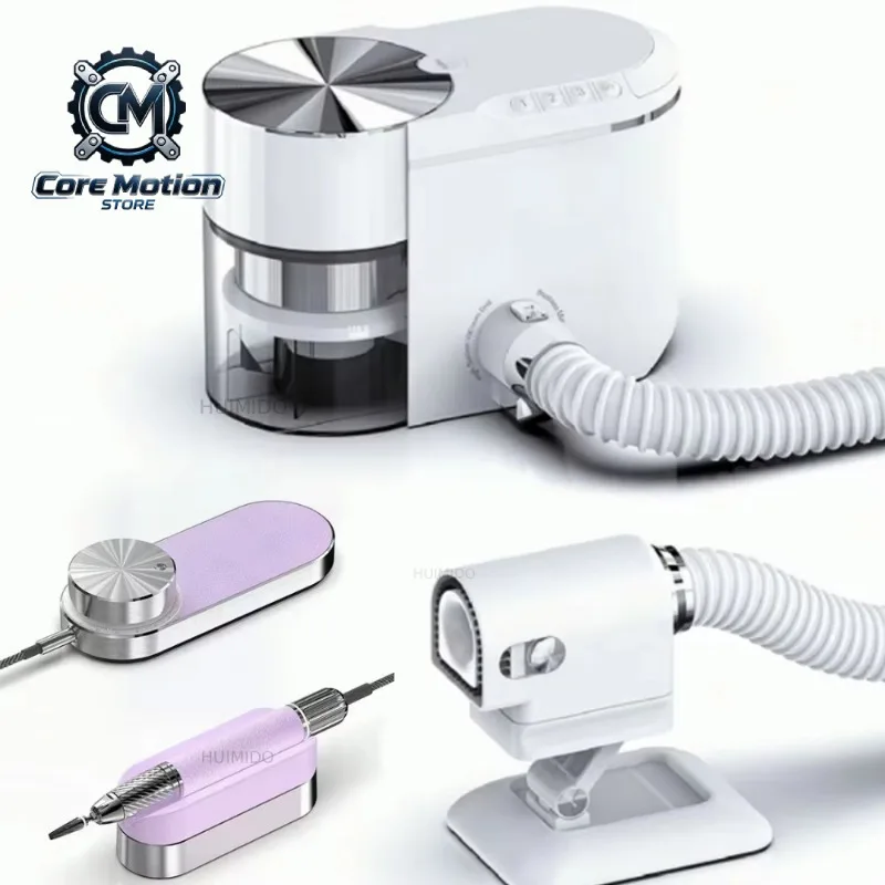 New Nail Art Vacuum Cleaner Brushless Turbo Silent Large Suction Polishing Nail Art Tool