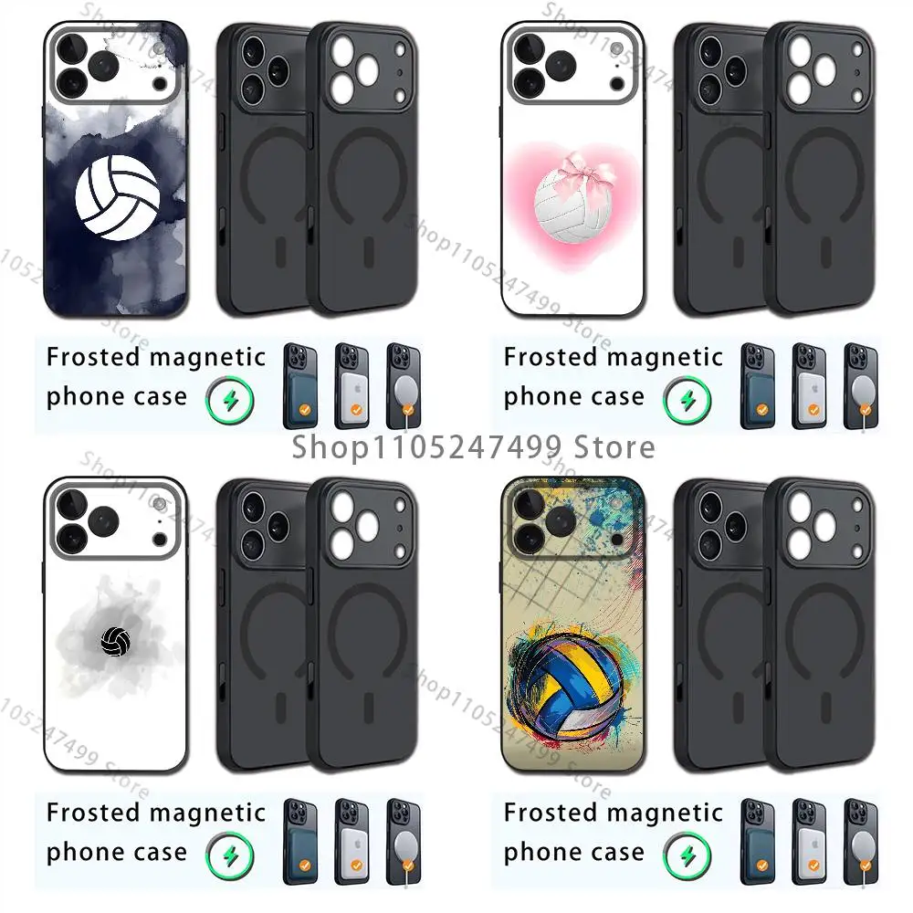 

Sport Beach Volleyball Phone For iPhone 17,12,11,16,15,13,14,Pro,Max,Plus,Mini, For Magsafe,Magnetic Wireless Charging Case