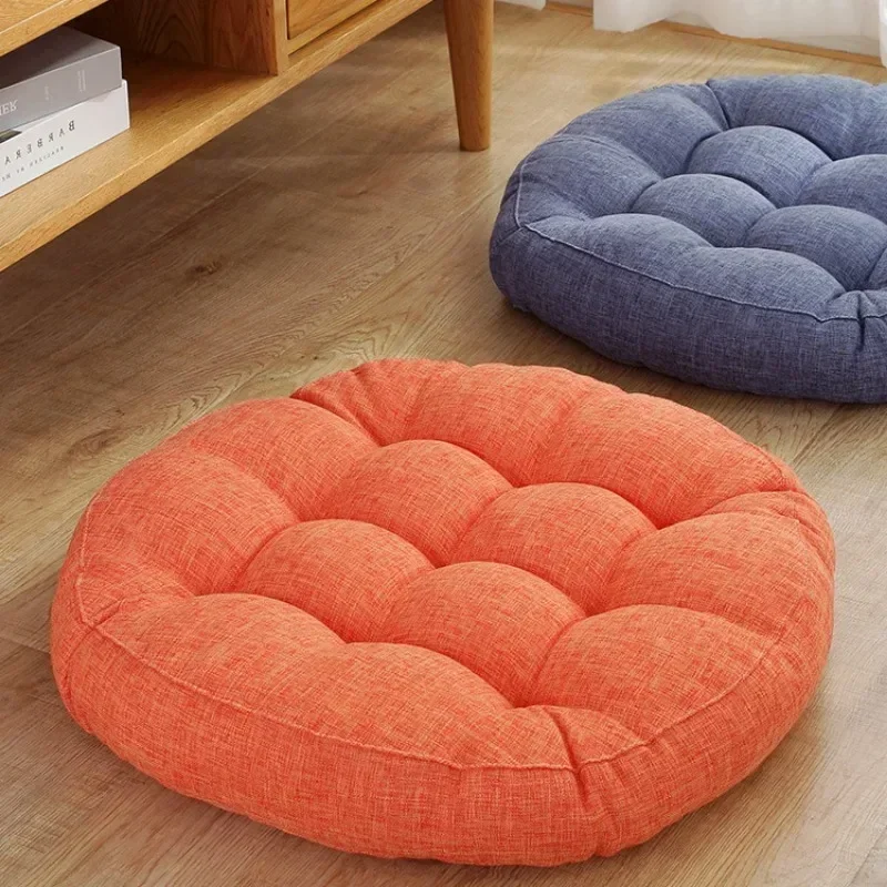 Meditation Floor Round Pillow for Seating on Floor Solid Tufted Thick Pad Cushion For Yoga Balcony Chair Seat Cushions