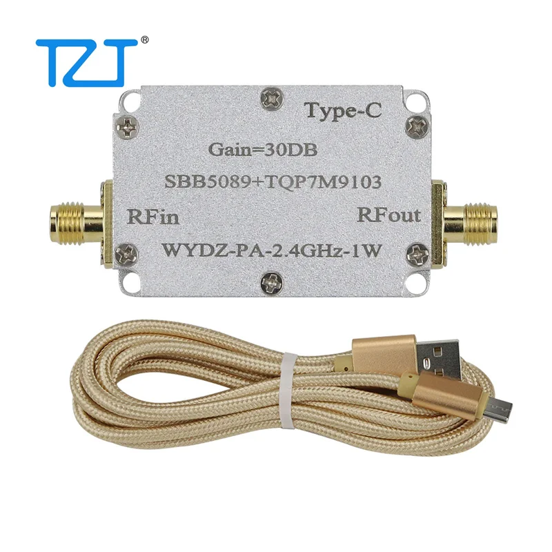 TZT SBB5089+TQP7M9103 Microwave Power Amplifier RF Power Amplifier Module 30DB WYDZ-PA-2.4GHz-1W