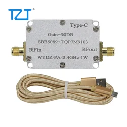 TZT SBB5089 + amplificatore di potenza a microonde TQP7M9103 modulo amplificatore di potenza RF 30DB WYDZ-PA-2.4GHz-1W