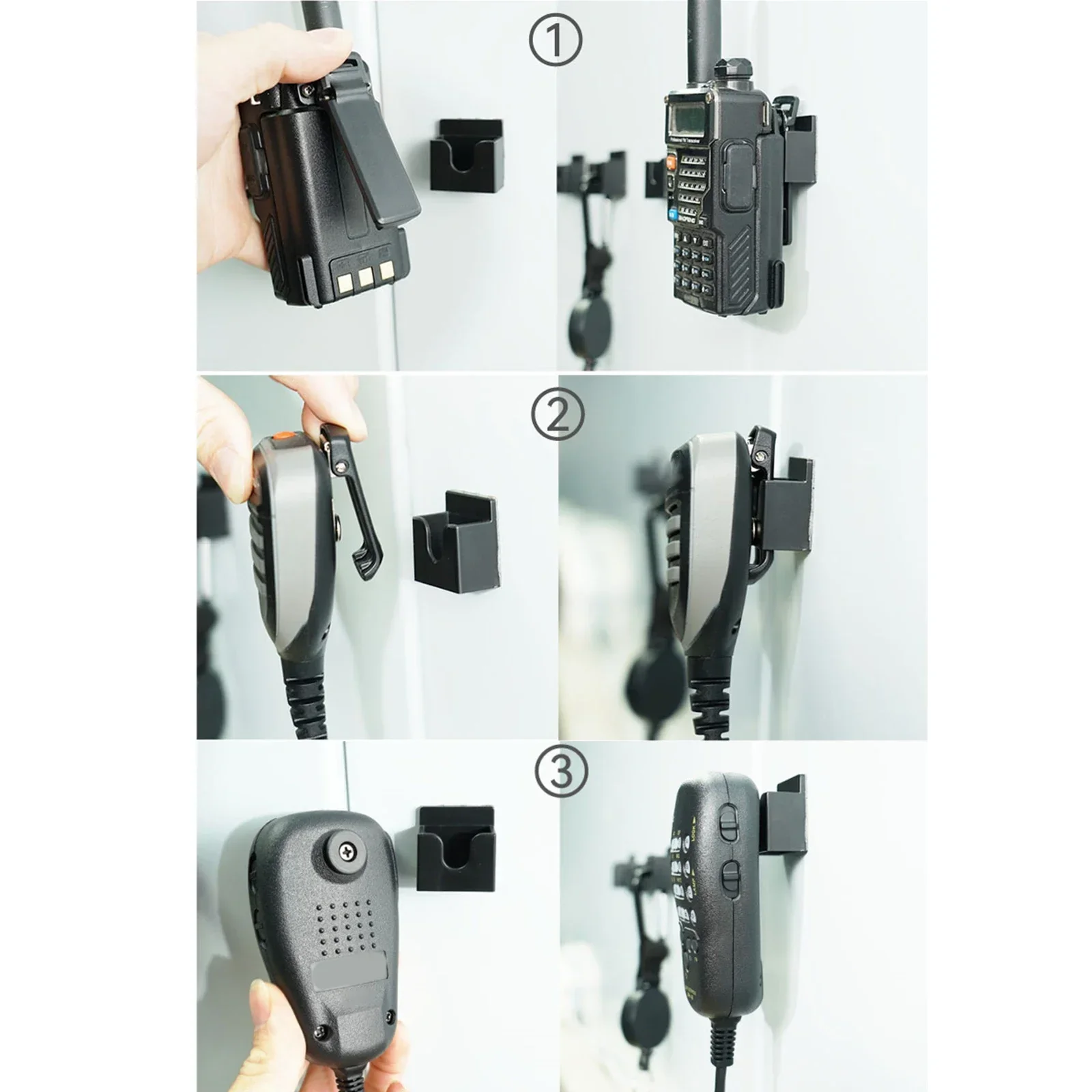 Support d'autoradio mural, support de Microphone universel, support de Radio portable, support de talkie-walkie pour le bureau