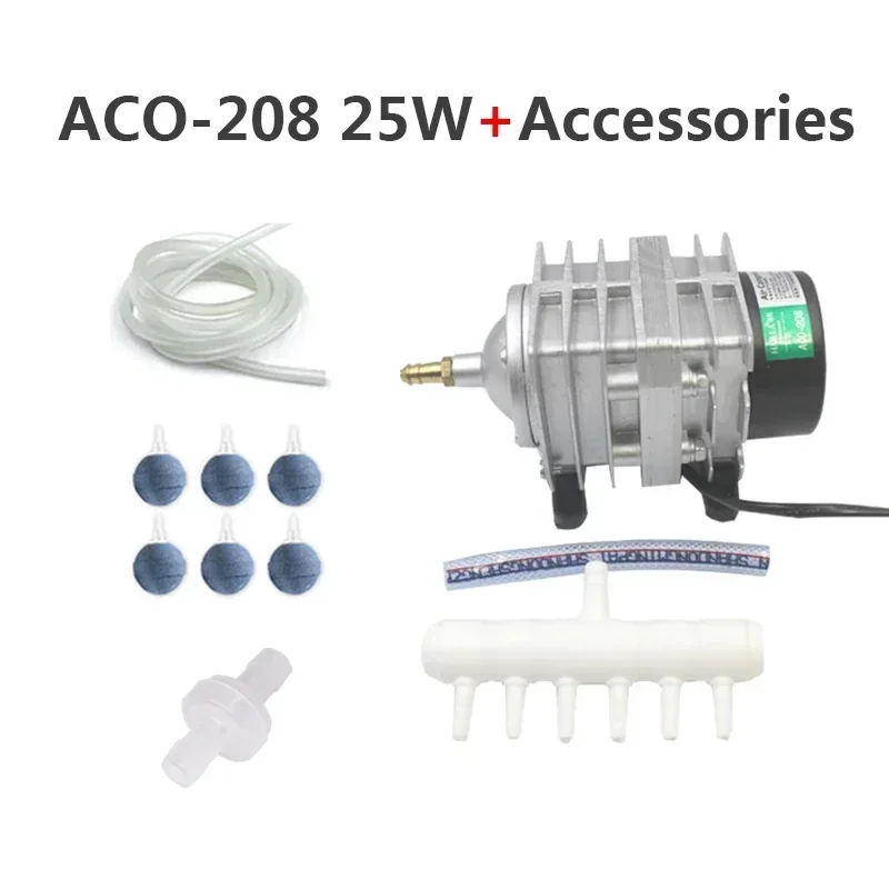 220 V Hailea Externe High Power AC E-magnetische Luchtpomp Visvijver Zuurstof Pomp Compressor voor vijver Luchtbeluchter Pomp ACO-208 308