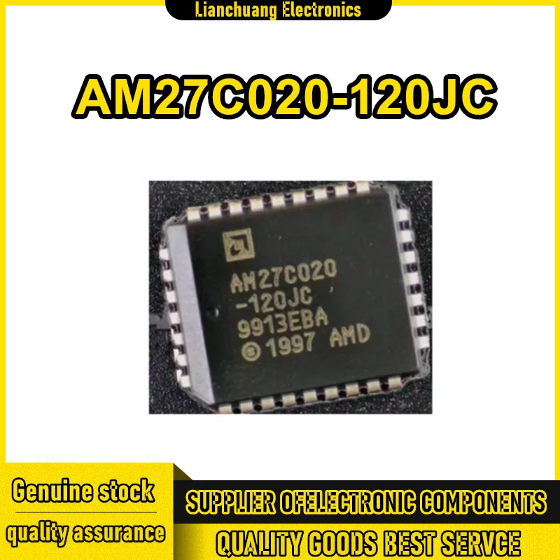 5PCS AM27C020-120JC AM27C020 EPROM, 256K X 8, 32 Pin, Plastic, PLCC