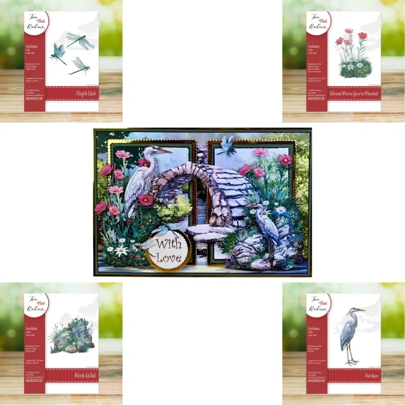 Flight Rock Solid Planted Harlan Cutting Dies Scrapbook Diary Decoration Stencil Embossing Template DIY Greeting Card Handmade