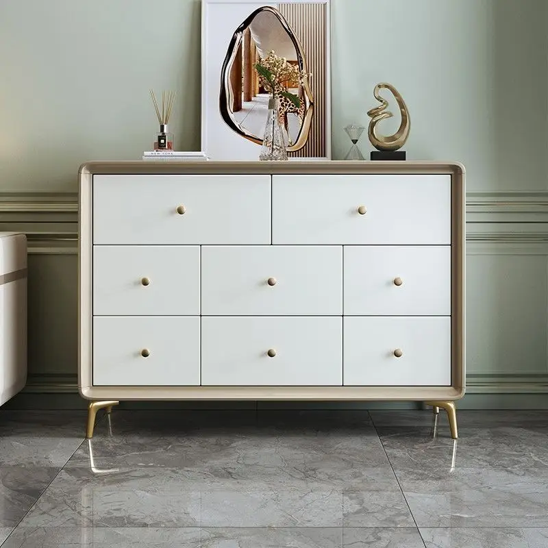 

of drawers, bedroom modern and simple European six-bucket storage cabinet, high-end luxury living room chest of drawers