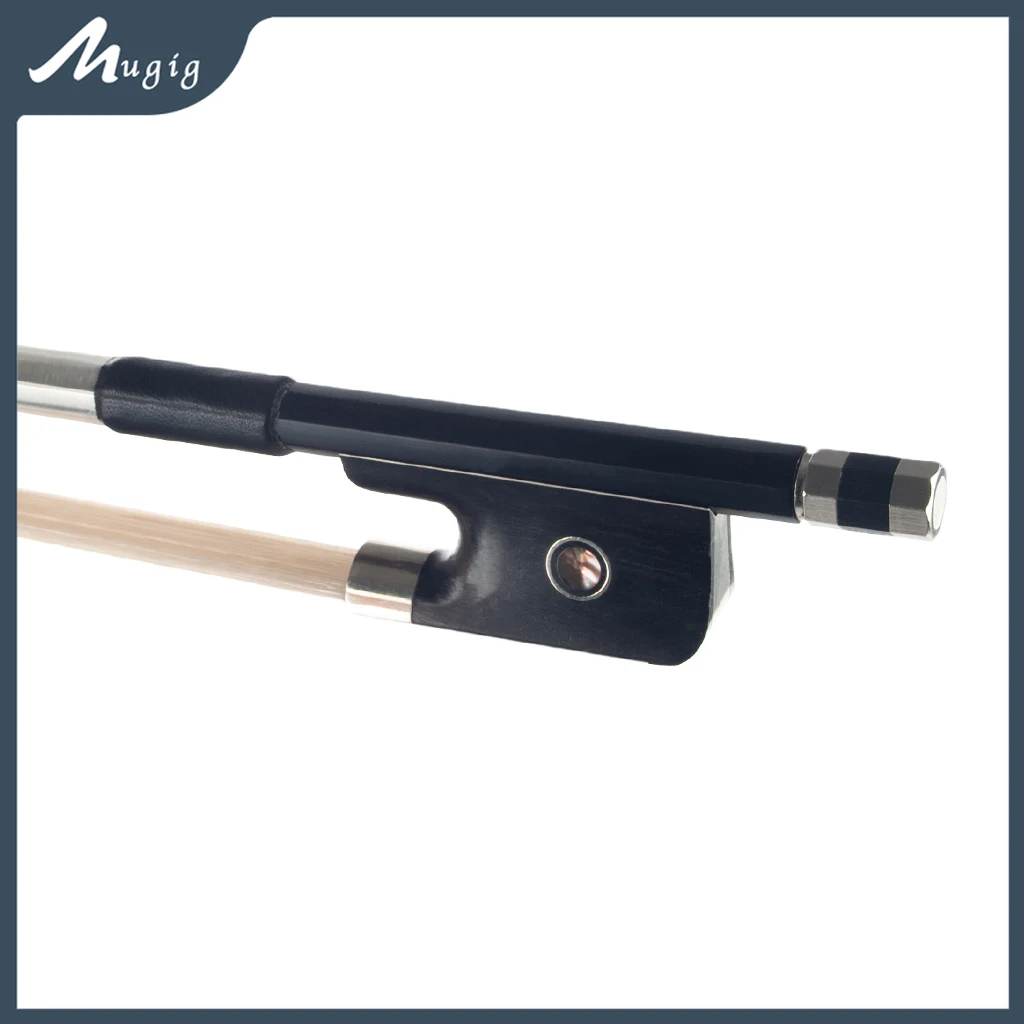 

Mugig Advanced 4/4 Black Carbon Fiber Cello Bow Black Carbon Bow Ebony Frog Paris Eye Ebony Frog Acoustic Cello & Electric Cello