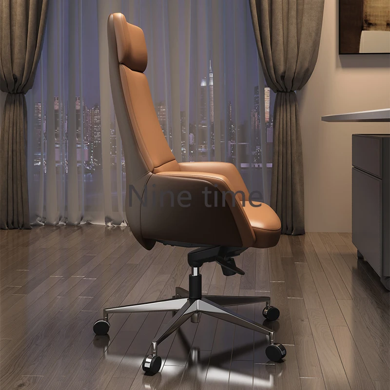 Modern High Back Office Chairs Study Leather Anime Pillow Computer Chair Visitor Rocking Sillas De Espera Library Furnitures