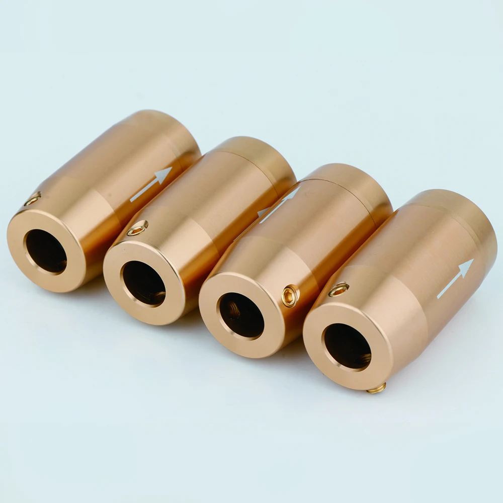 CT4021G Aluminium Alloy Cable Pants Boot Y Splitter with audio speaker cable Splitter connector for diy audio cable