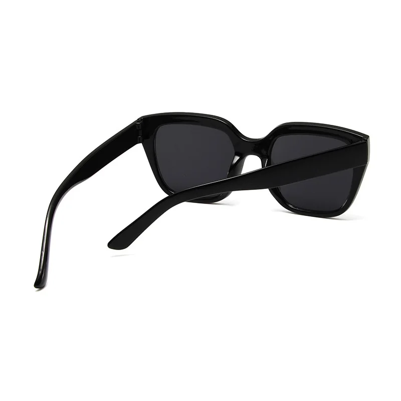 SHONEMES Square Sunglasses Vintage Men Women Shades Big Frame Outdoor UV400 Sun Glasses Black White for Female Male