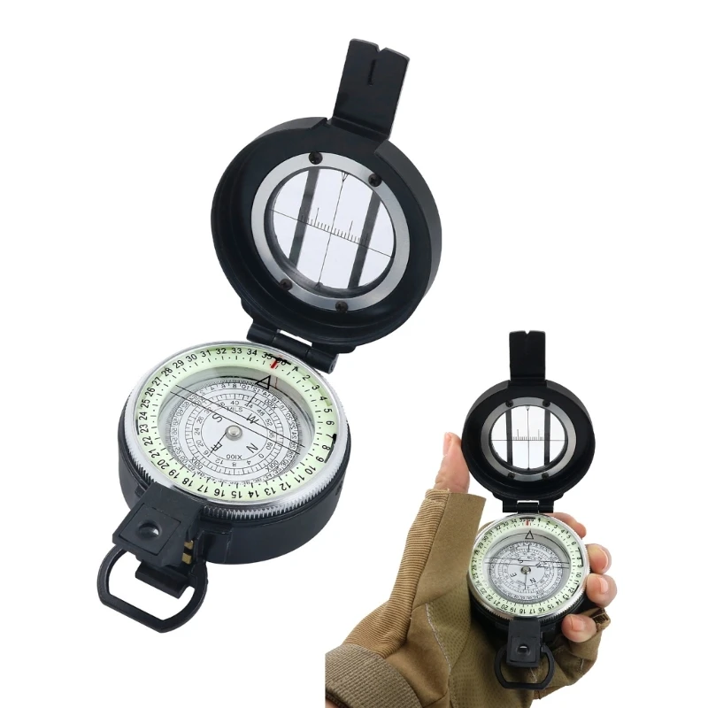 Vintage Compasses Navigation High Accuracy Compasses Flip Cover Pocket Watch Compasses for Outdoor Activities Easy Use