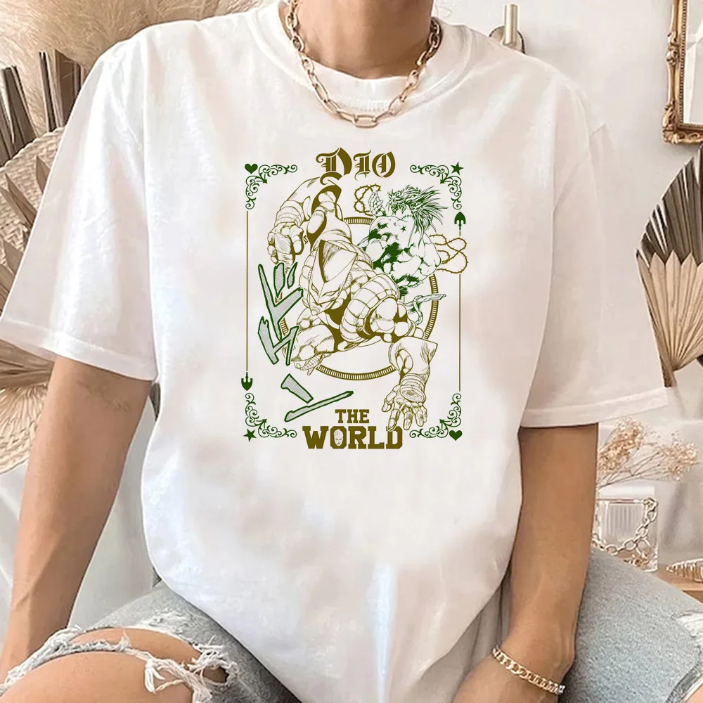 Jojo Bizarre Adventure shirt female women hip hop Comfortable Colorful shirt women 80s anime Retro 2000s Breathable