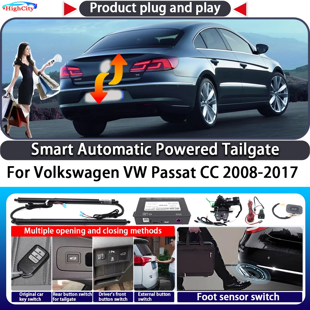 

For Volkswagen VW Passat CC 2008-2017 Smart Automatic Powered Tailgate Key Control Trunk Lift Close Kit Electric Power Tailgate